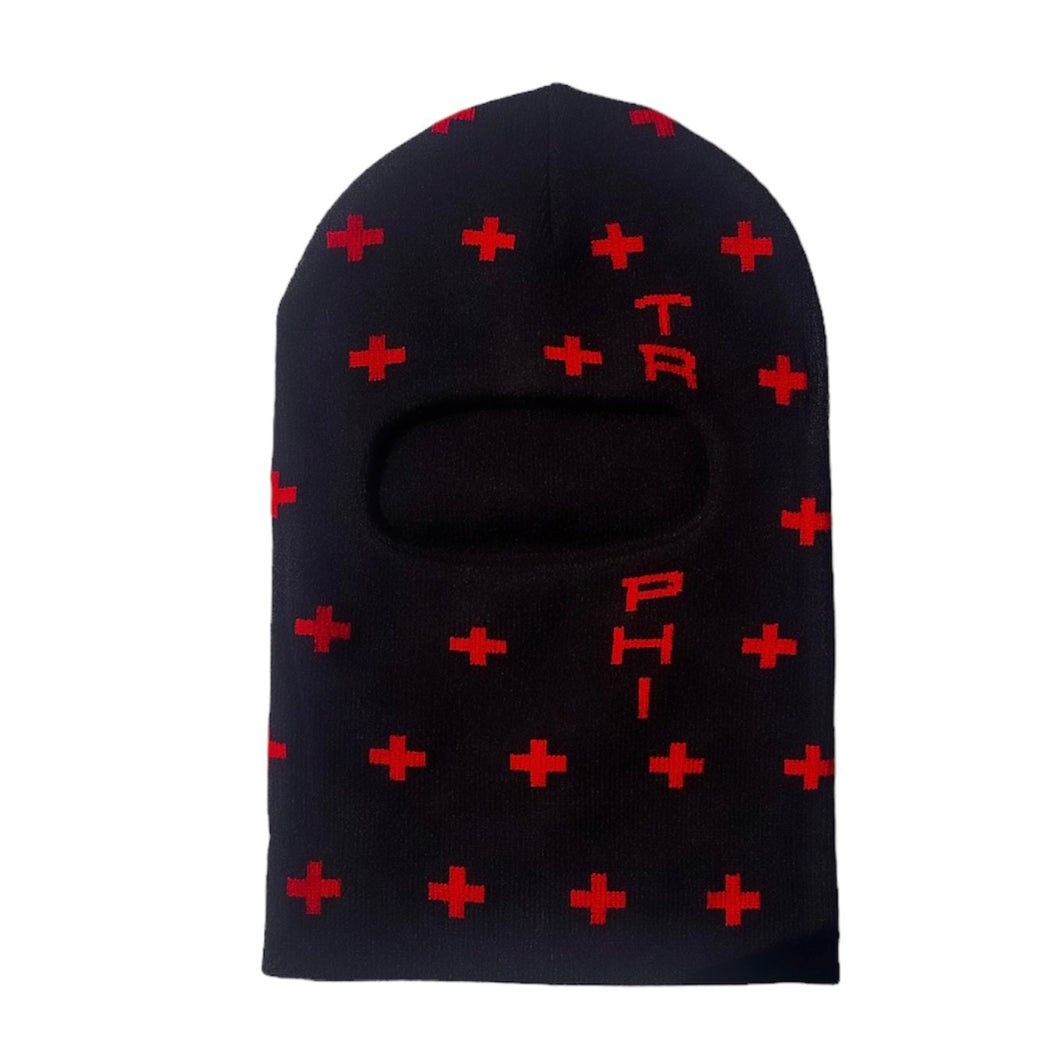 Black and Red Skimask